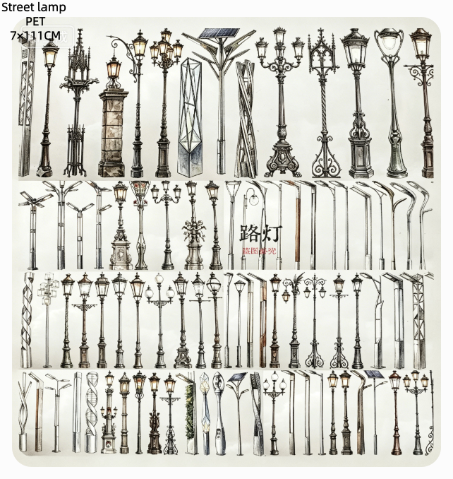 Limited Edition《Zhai Mao Ju 》Transportation vehicls,Road signs,street lamps (Loop)