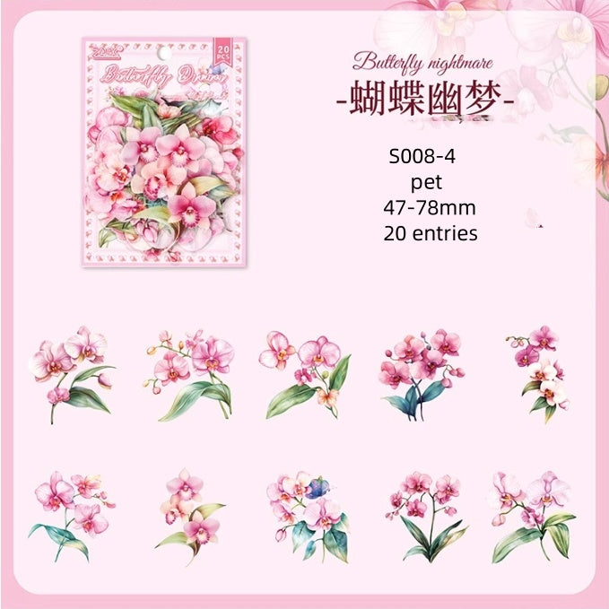 S008-Flowers Are In Good Place Sticker 6 Styles