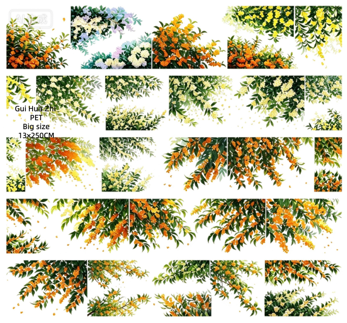 Limited Edition《Zhai Mao Ju 》Flower branches ,osmanthus branches ,Night flower branches (Loop)