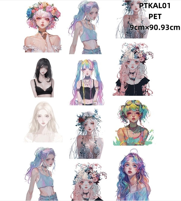 Xiao Ke Ai L ( Cool characters,Mew,Girl ) 2 Styles LOOPS