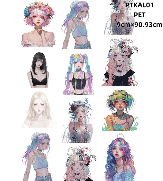 Xiao Ke Ai L ( Cool characters,Mew,Girl ) 2 Styles LOOPS