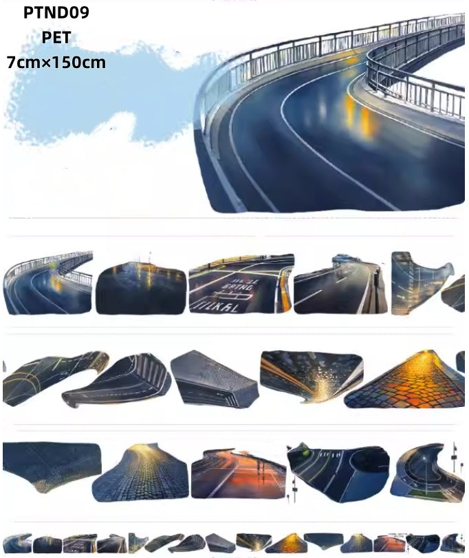 Nai Dong 7 （ Amusement park, hot air balloon ,kite ,fireworks ,castle,Nighttime road ,Rainy night road surface,city night view) 11 Styles  LOOPS