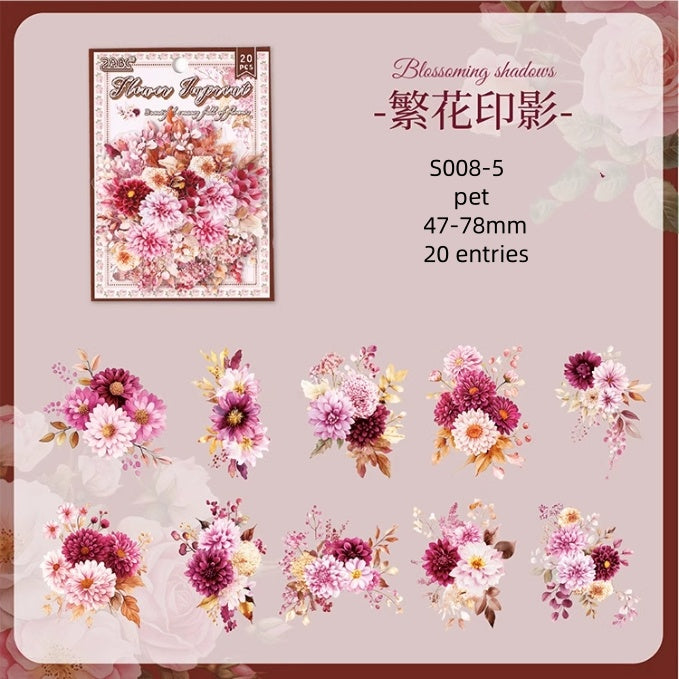 S008-Flowers Are In Good Place Sticker 6 Styles