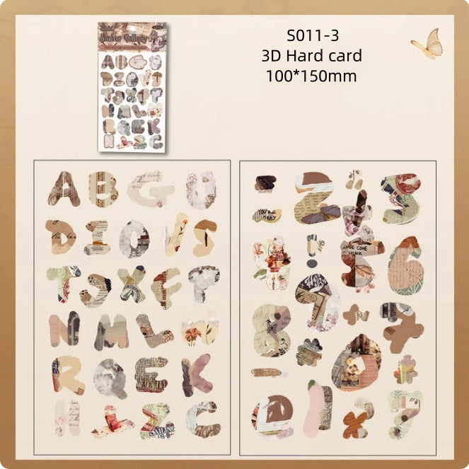 S011-Flower Pavilion Series Sticker 4 Styles