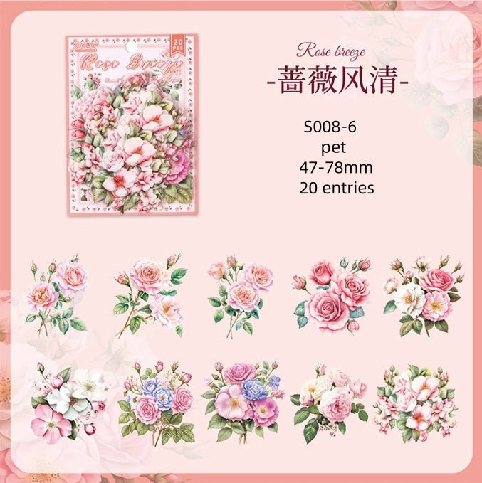 S008-Flowers Are In Good Place Sticker 6 Styles