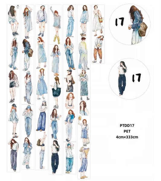 Ding Ding 3 ( character , boys and girls ,girls and pet ,summer girl ) 6 Styles LOOPS