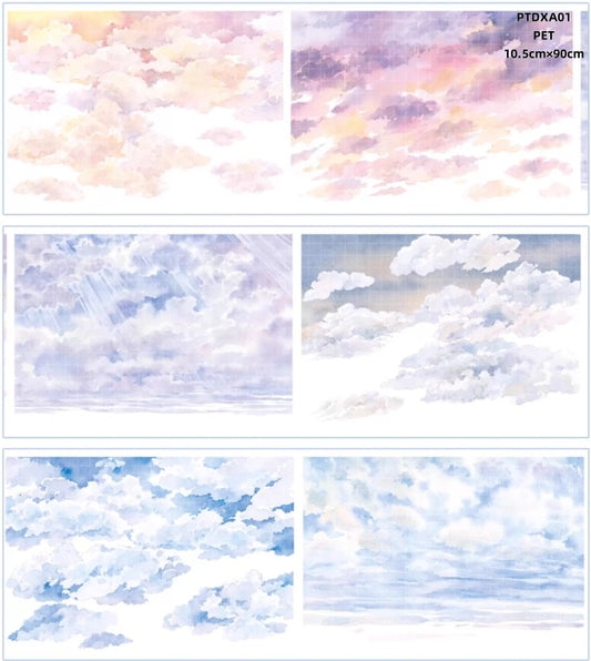 Da Xiang Jun A(Clouds ,Fence , Road ,Bridge ,Autumn scenery ,Log cabin )8 Styles LOOPS