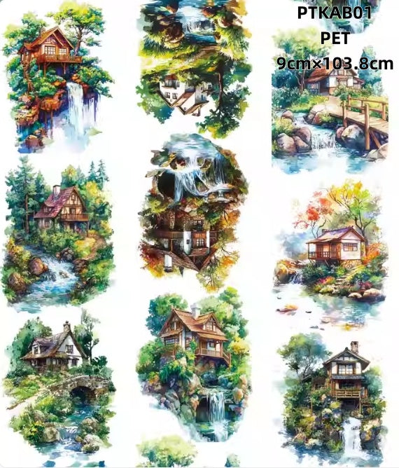 Xiao Ke Ai B ( Log cabin , Rivulet ,Ravine steam  )8 Styles LOOPS