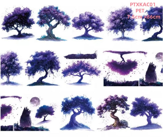 Xiao Ke Ai C1 YE SHU ( The tree at night ) 3 Sizes 3 Styles LOOPS