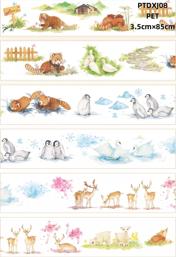 Da Xiang Jun 8-16 ( Animals ,rain ,fog , snow ,tiger ,bird ) 9 Styles LOOPS