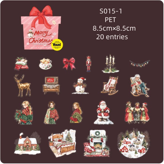 S015-Have a niace day Sticker ( Spend Christmas together ) 6 Styles