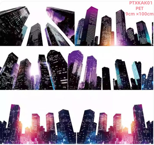 Xiao Ke Ai K1 ( City sketch ,Neon city ) 2 Styles LOOPS