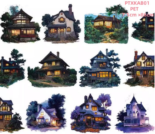 Xiao Ke Ai B1 YE WU ( The house at night ) 2 Sizes 3 Styles LOOPS