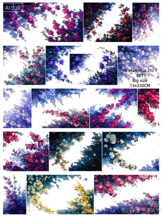 Limited Edition《Zhai Mao Ju 》Flower branches ,osmanthus branches ,Night flower branches (Loop)