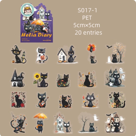 S017-Helia Diary Sticker 4 Styles