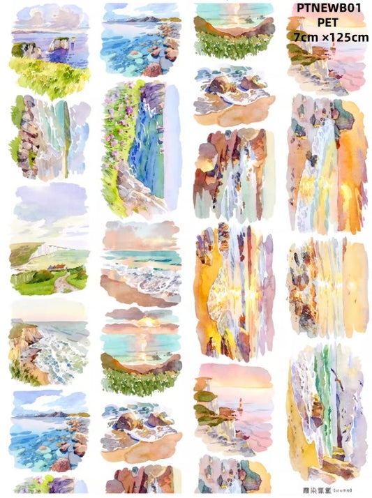 NEW B (Sunset ,Flower door ,The four seasons ,Store , Road sign ,Highway) 10 Styles LOOPS