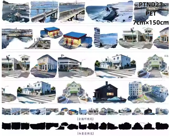 ND 5~6 French Window / Transports/ Iceland Pet Tapes (11 Styles)Loop