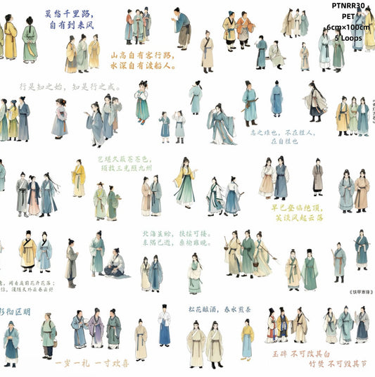 Ning Ren Ren A (Miniture chacacter stickers) 8 Styles LOOPS