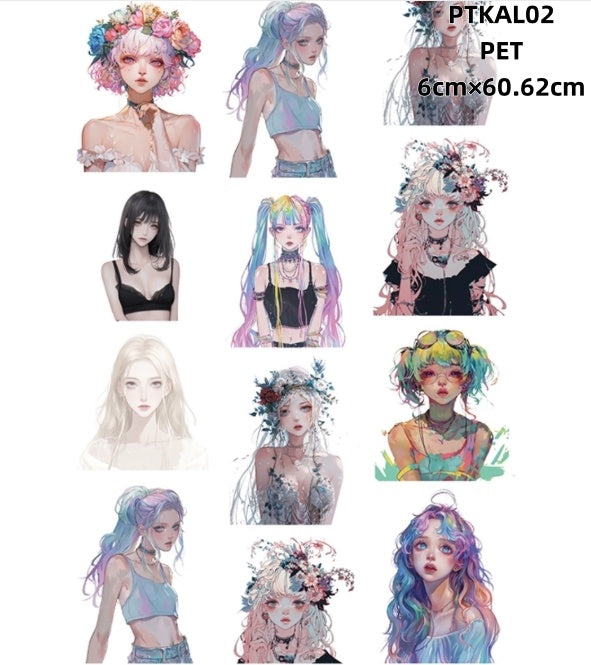 Xiao Ke Ai L ( Cool characters,Mew,Girl ) 2 Styles LOOPS