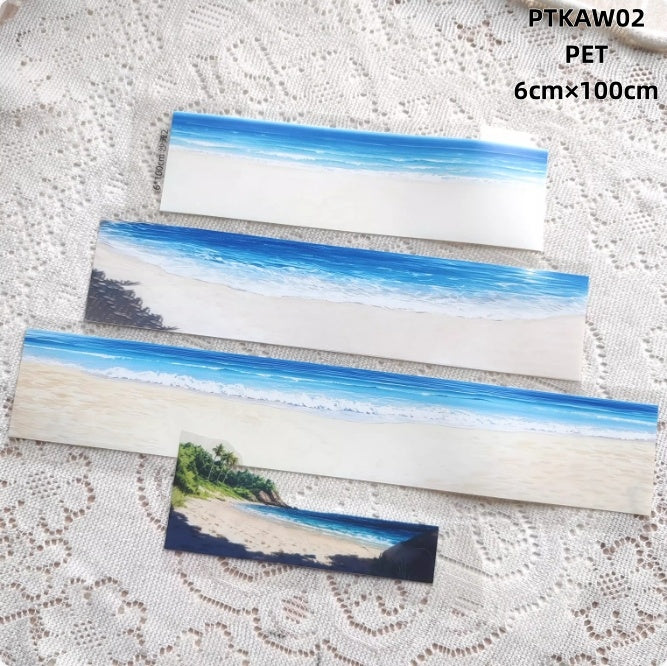 Xiao Ke Ai W ( Summer beach ,sea ) 2 Styles LOOPS