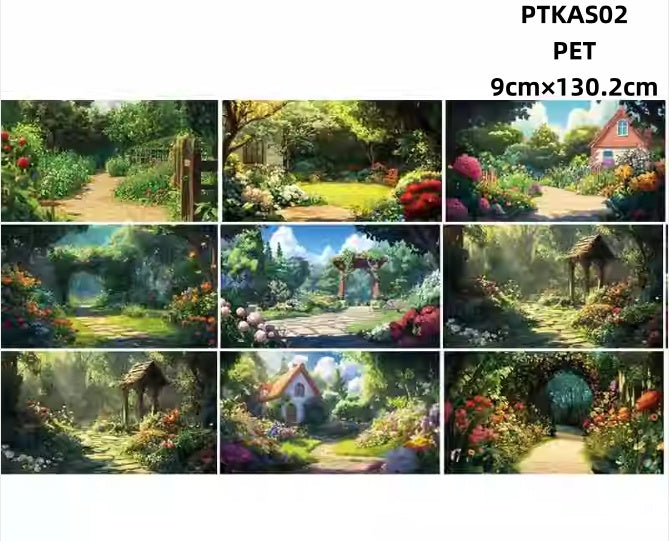 Xiao Ke Ai S ( Gardon ,Snowfield ,View ,Stone road ) 7 Styles LOOPS