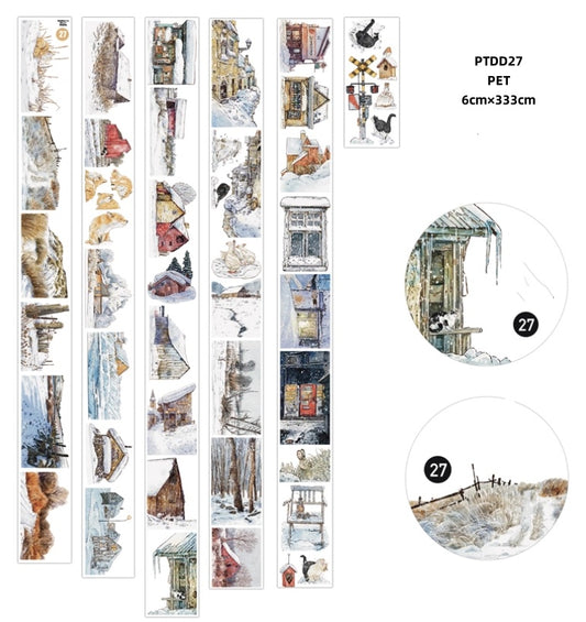 Ding Ding 4 ( winter scenery  ,butterfly ,furniture ,flowerpot ,spring scenery ) 4Styles LOOPS