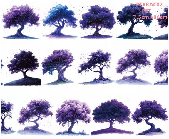 Xiao Ke Ai C1 YE SHU ( The tree at night ) 3 Sizes 3 Styles LOOPS