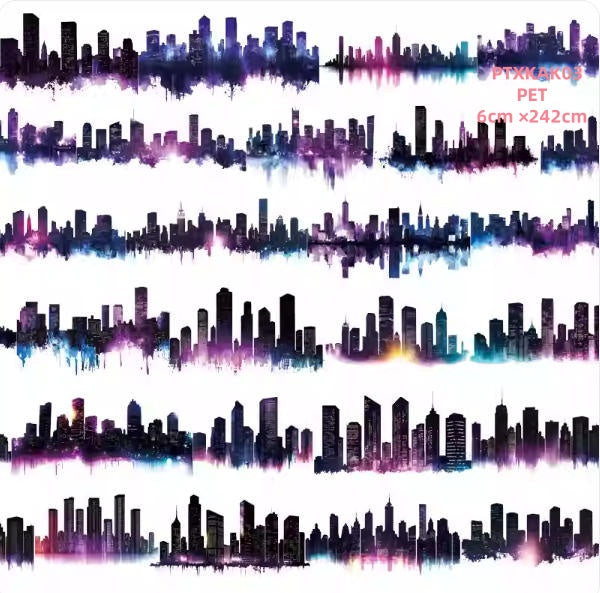 Xiao Ke Ai K1 ( City sketch ,Neon city ) 2 Styles LOOPS