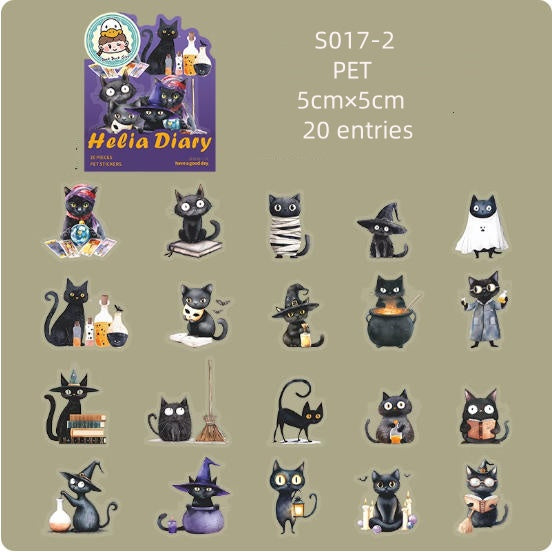 S017-Helia Diary Sticker 4 Styles