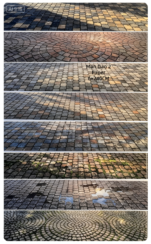 Limited Edition《Zhai Mao Ju 》Ground,Brick road,Grass ( Loop )