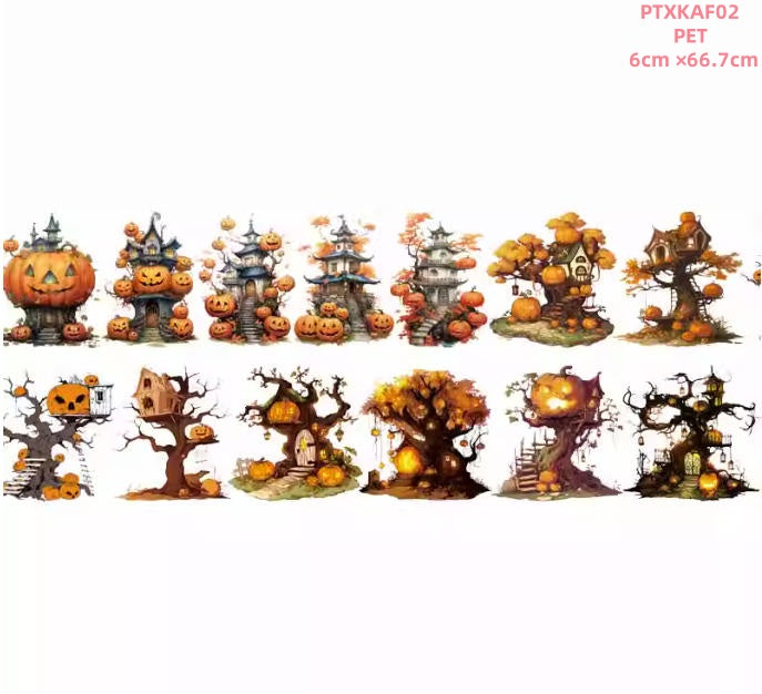 Xiao Ke Ai F1 ( Halloween, jack o'lantern ,pimpkin lamp ,Pimpkin house ) 4 Styles LOOPS
