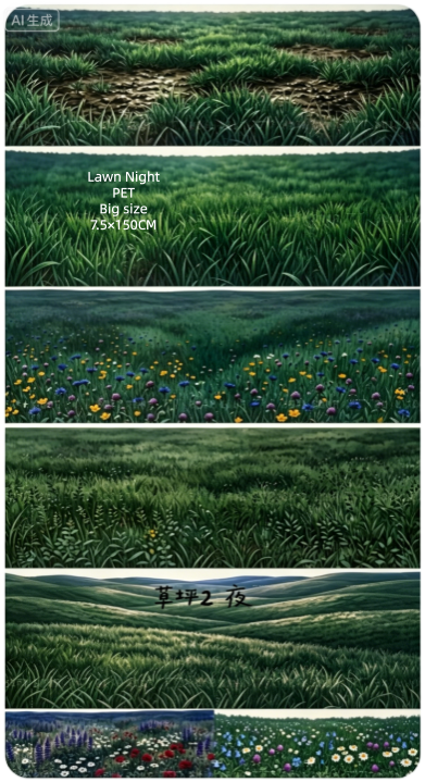 Limited Edition《Zhai Mao Ju 》Grassland and Lawn (Loop)