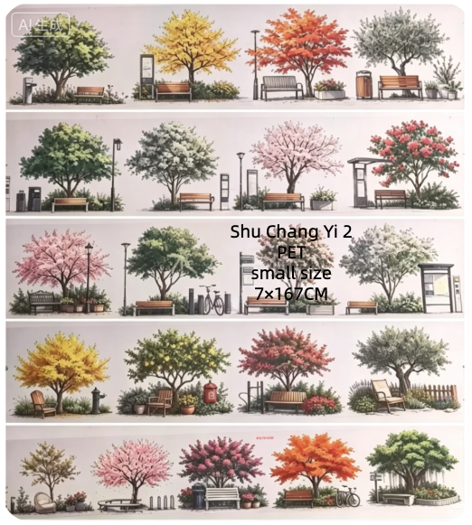 Limited Edition《Zhai Mao Ju 》Scenic countryside ang Benches under the trees (Loop)