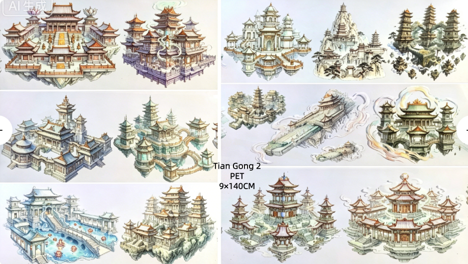 Limited Edition《Zhai Mao Ju 》Heavenly place ang Dragon ,High ladder( Loop )