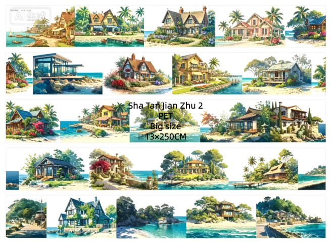 Limited Edition《Zhai Mao Ju 》Beach architecture (Loop)