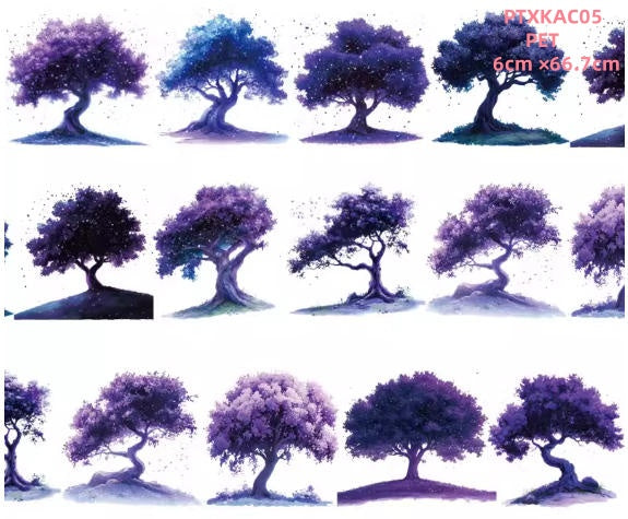 Xiao Ke Ai C1 YE SHU ( The tree at night ) 3 Sizes 3 Styles LOOPS