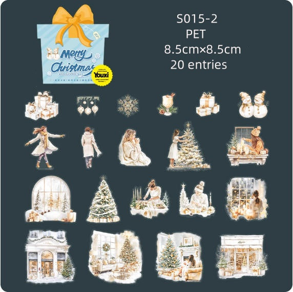 S015-Have a niace day Sticker ( Spend Christmas together ) 6 Styles