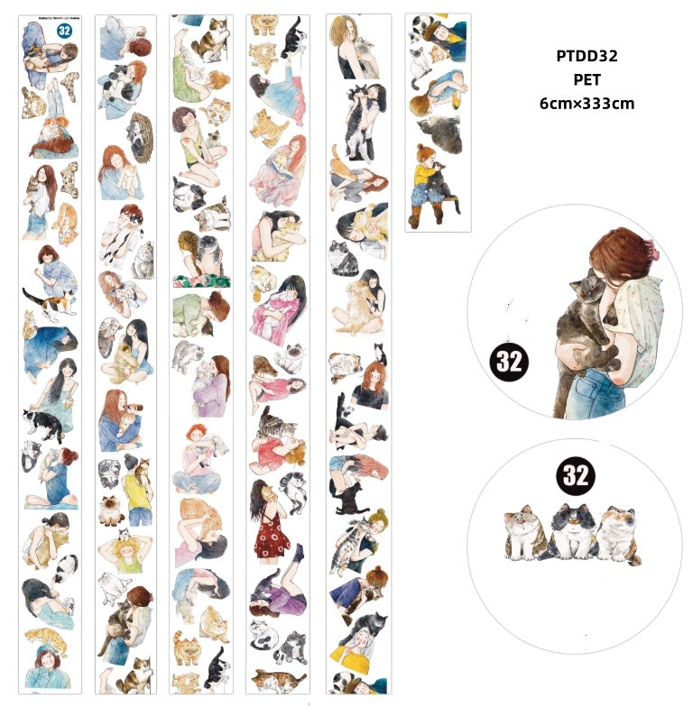 Ding Ding 3 ( character , boys and girls ,girls and pet ,summer girl ) 6 Styles LOOPS
