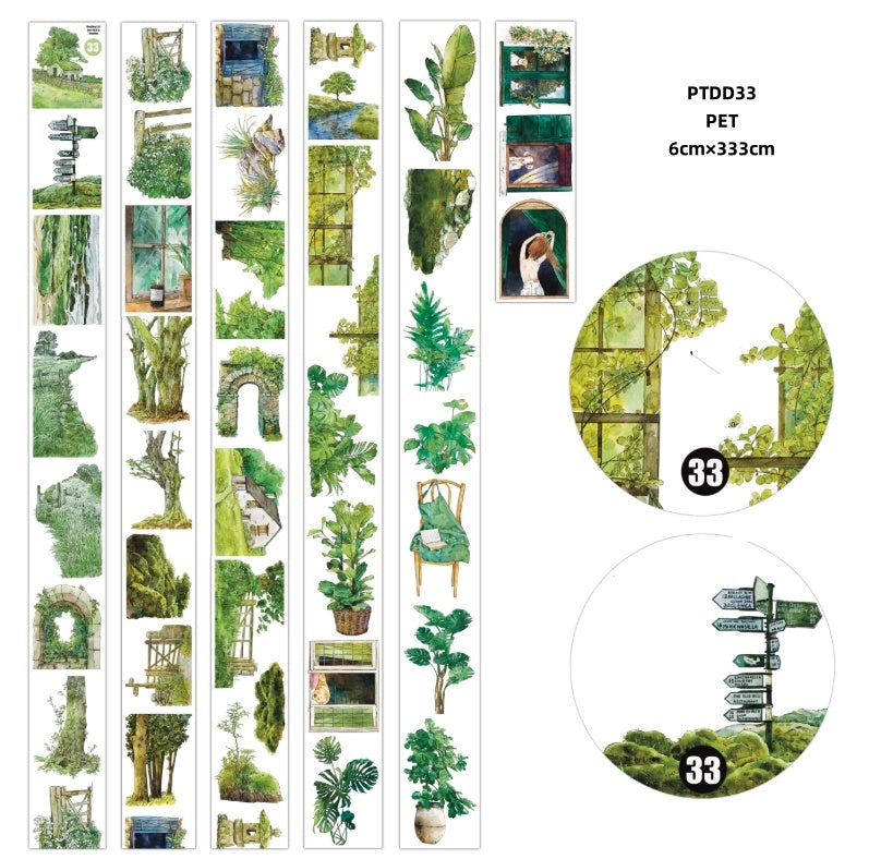 Ding Ding 4 ( winter scenery  ,butterfly ,furniture ,flowerpot ,spring scenery ) 4Styles LOOPS