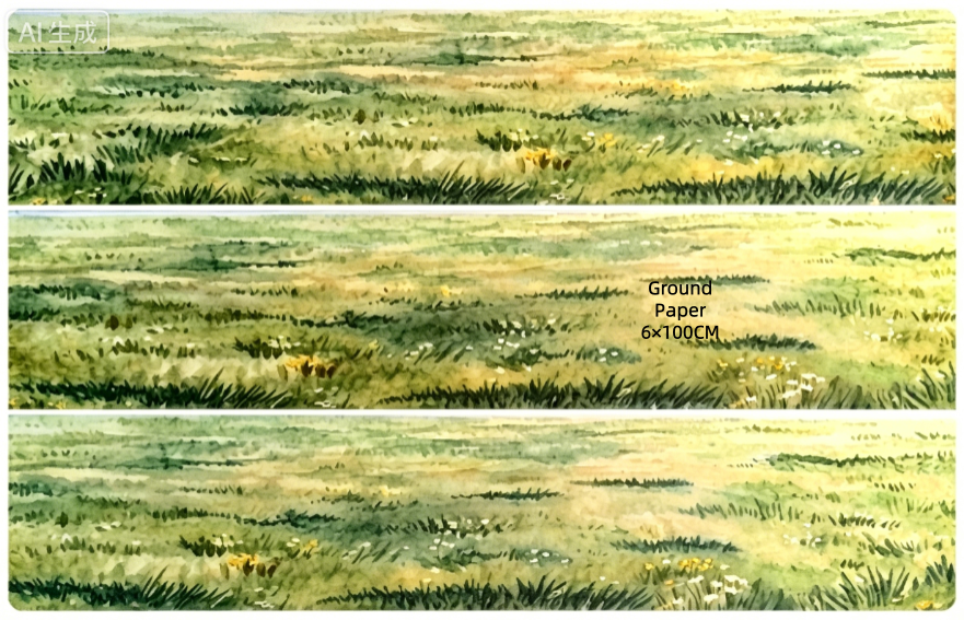 Limited Edition《Zhai Mao Ju 》Ground,Brick road,Grass ( Loop )