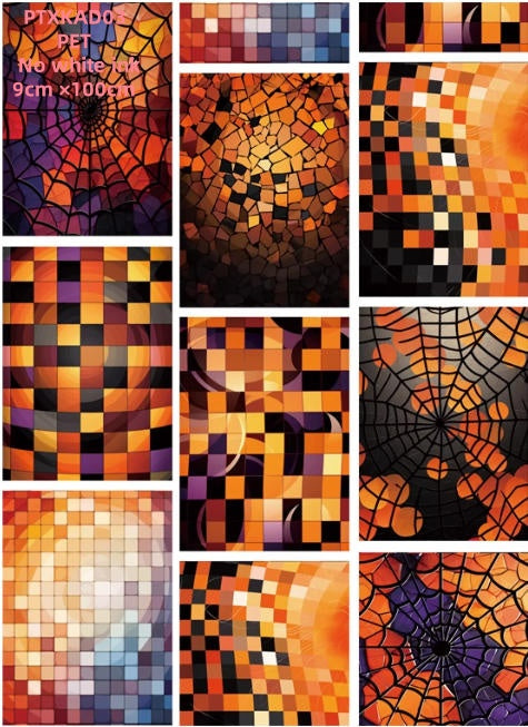 Xiao Ke Ai D1 No white ink ( Halloween Background ) 4 Styles LOOPS