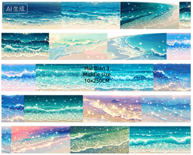 Limited Edition《Zhai Mao Ju 》Sea ,Beach and Astronomical phenomena (Loop)