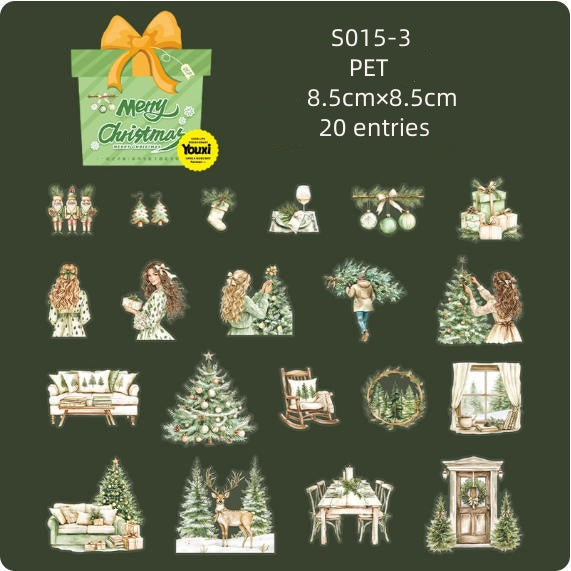 S015-Have a niace day Sticker ( Spend Christmas together ) 6 Styles
