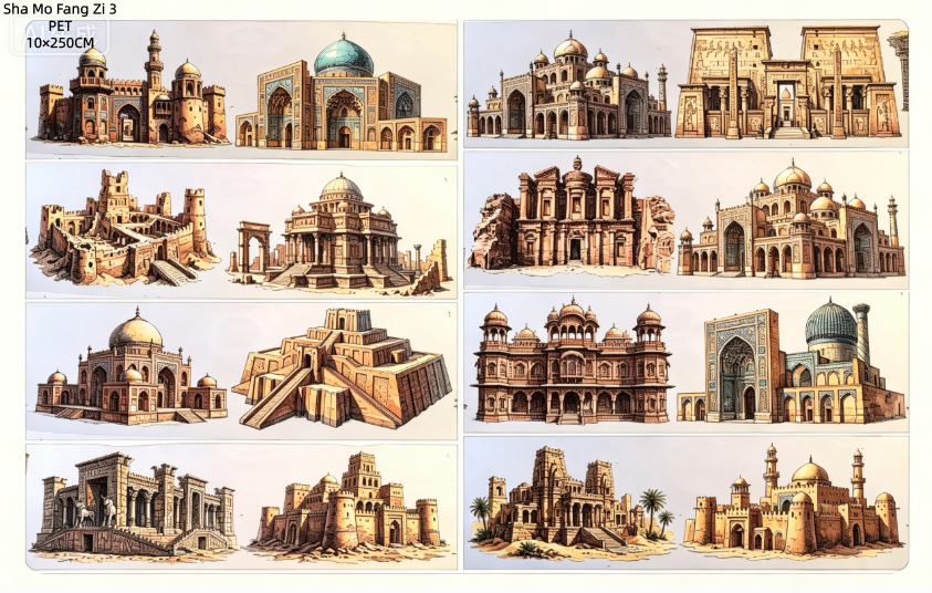 Limited Edition《Zhai Mao Ju 》Desert ,desert house ,desert people and cautus ( Loop )