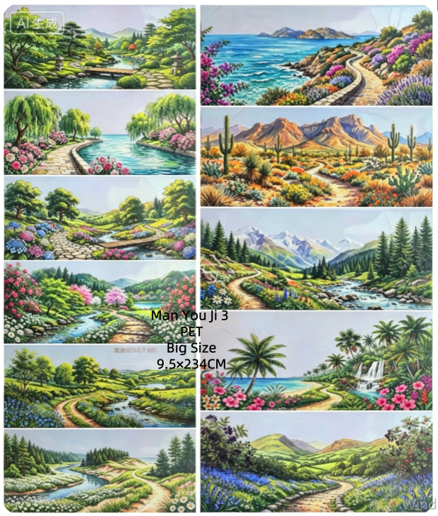 Limited Edition《Zhai Mao Ju 》Waterfall ,Journey of wanderlust and Ancient style pond (Loop)