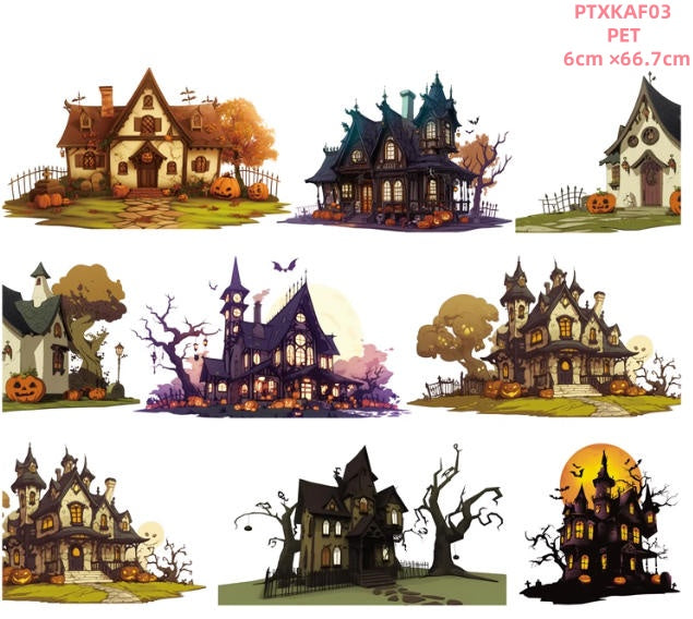 Xiao Ke Ai F1 ( Halloween, jack o'lantern ,pimpkin lamp ,Pimpkin house ) 4 Styles LOOPS