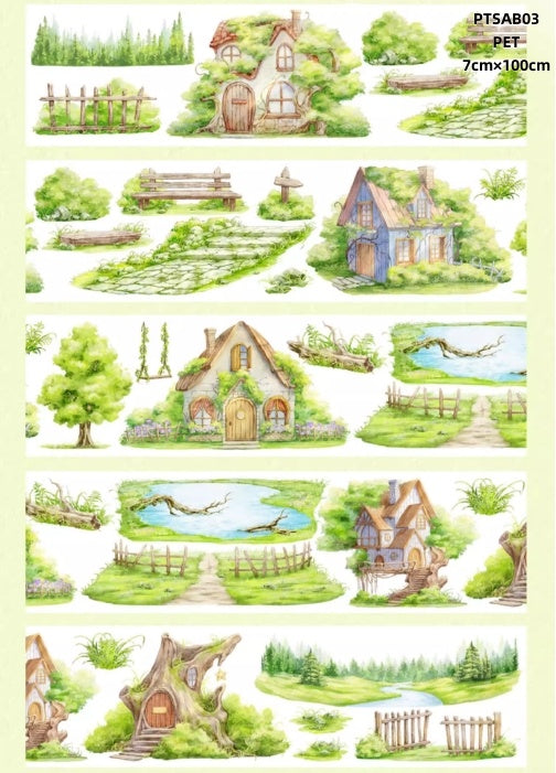 Shi An Jia B(Tree,Withered tree,Steps ,Four seasons tree ,Rockery,lavender ) 10 Styles LOOPS