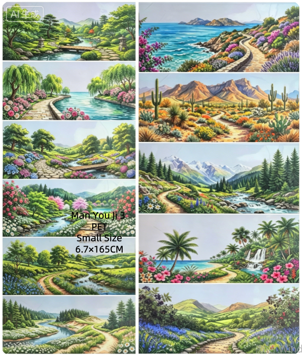 Limited Edition《Zhai Mao Ju 》Waterfall ,Journey of wanderlust and Ancient style pond (Loop)