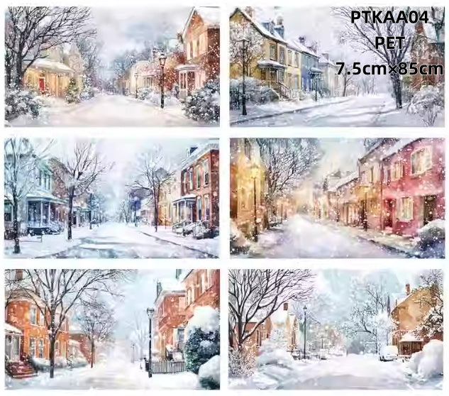 Xiao Ke Ai A ( Snow Town ， Snow Scenery ) 7 Styles LOOPS