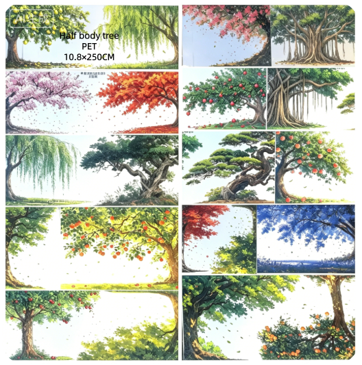 Limited Edition《Zhai Mao Ju 》Half body tree and tall slender tree (Loop)